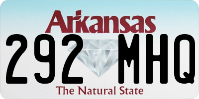 AR license plate 292MHQ