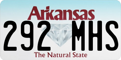 AR license plate 292MHS