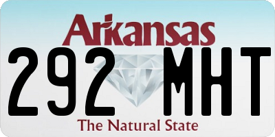 AR license plate 292MHT