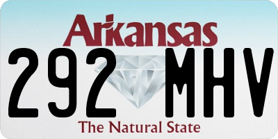 AR license plate 292MHV