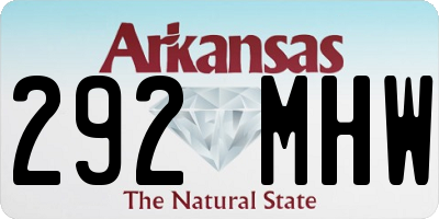 AR license plate 292MHW