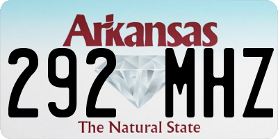 AR license plate 292MHZ