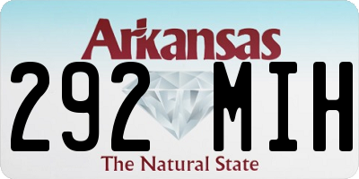 AR license plate 292MIH