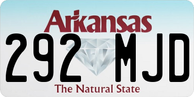 AR license plate 292MJD