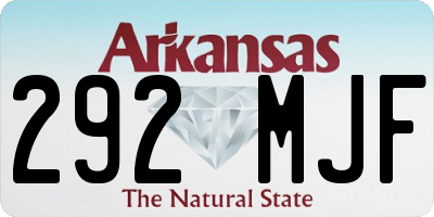 AR license plate 292MJF