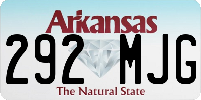 AR license plate 292MJG