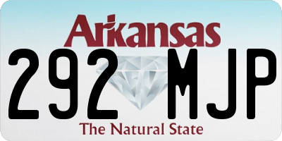 AR license plate 292MJP