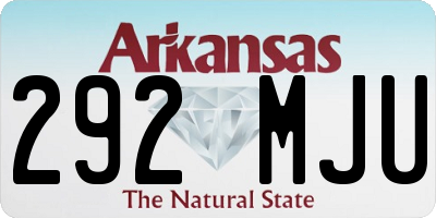 AR license plate 292MJU