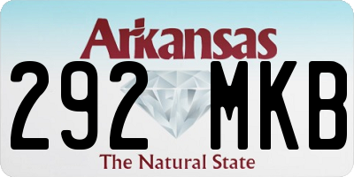 AR license plate 292MKB