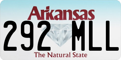 AR license plate 292MLL