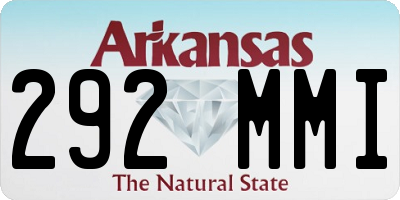 AR license plate 292MMI