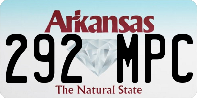 AR license plate 292MPC