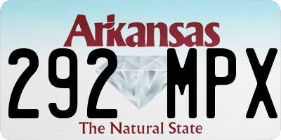 AR license plate 292MPX