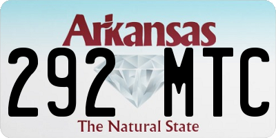 AR license plate 292MTC