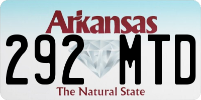 AR license plate 292MTD