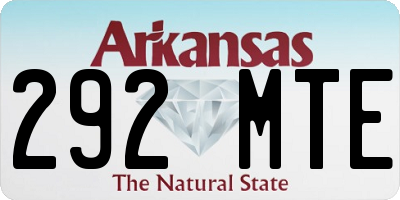 AR license plate 292MTE