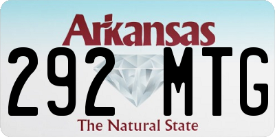 AR license plate 292MTG