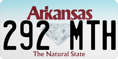 AR license plate 292MTH