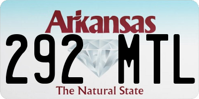 AR license plate 292MTL