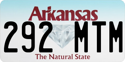 AR license plate 292MTM