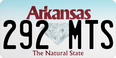 AR license plate 292MTS