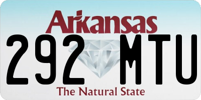 AR license plate 292MTU