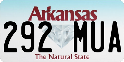AR license plate 292MUA
