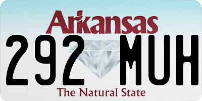 AR license plate 292MUH