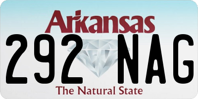 AR license plate 292NAG