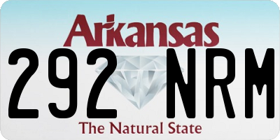 AR license plate 292NRM
