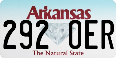 AR license plate 292OER