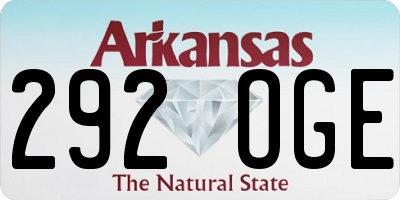 AR license plate 292OGE