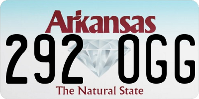 AR license plate 292OGG