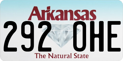 AR license plate 292OHE