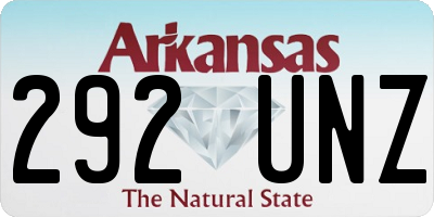 AR license plate 292UNZ