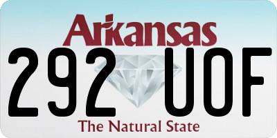 AR license plate 292UOF