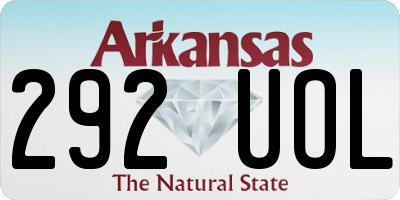 AR license plate 292UOL
