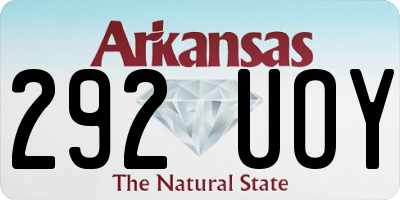 AR license plate 292UOY