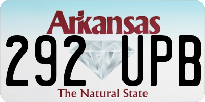 AR license plate 292UPB