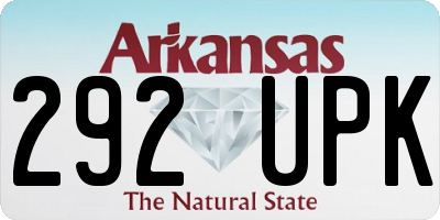 AR license plate 292UPK