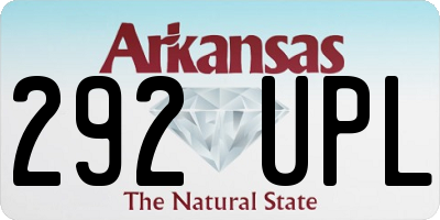 AR license plate 292UPL