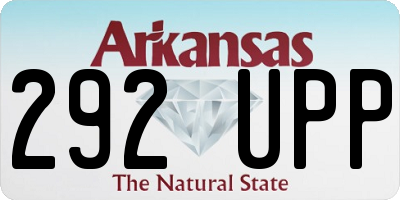 AR license plate 292UPP