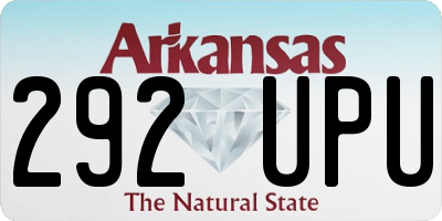AR license plate 292UPU