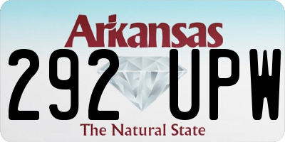 AR license plate 292UPW