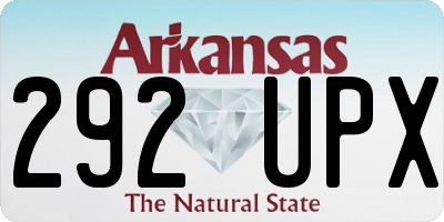 AR license plate 292UPX