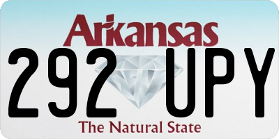 AR license plate 292UPY