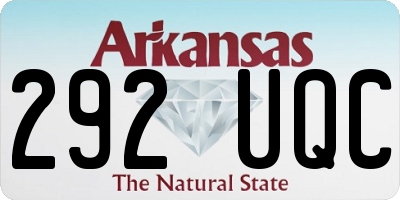 AR license plate 292UQC