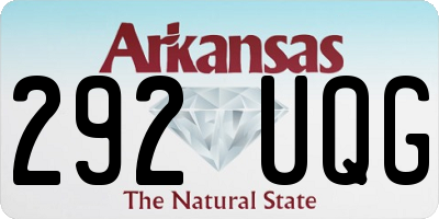 AR license plate 292UQG