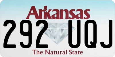 AR license plate 292UQJ