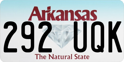 AR license plate 292UQK